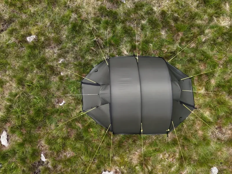 Nortent Ly 2 Silnylon 4S Tent with Footprint in Army Green-12