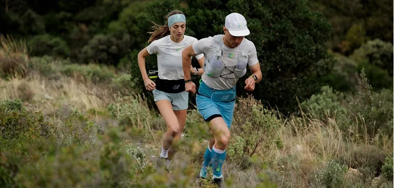 Compressport Free Belt Pro 2.0 in Norse Blue/Neon Green-7