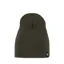 Buff Knitted and Fleece Band Hat in Lilon Short Beetle Green