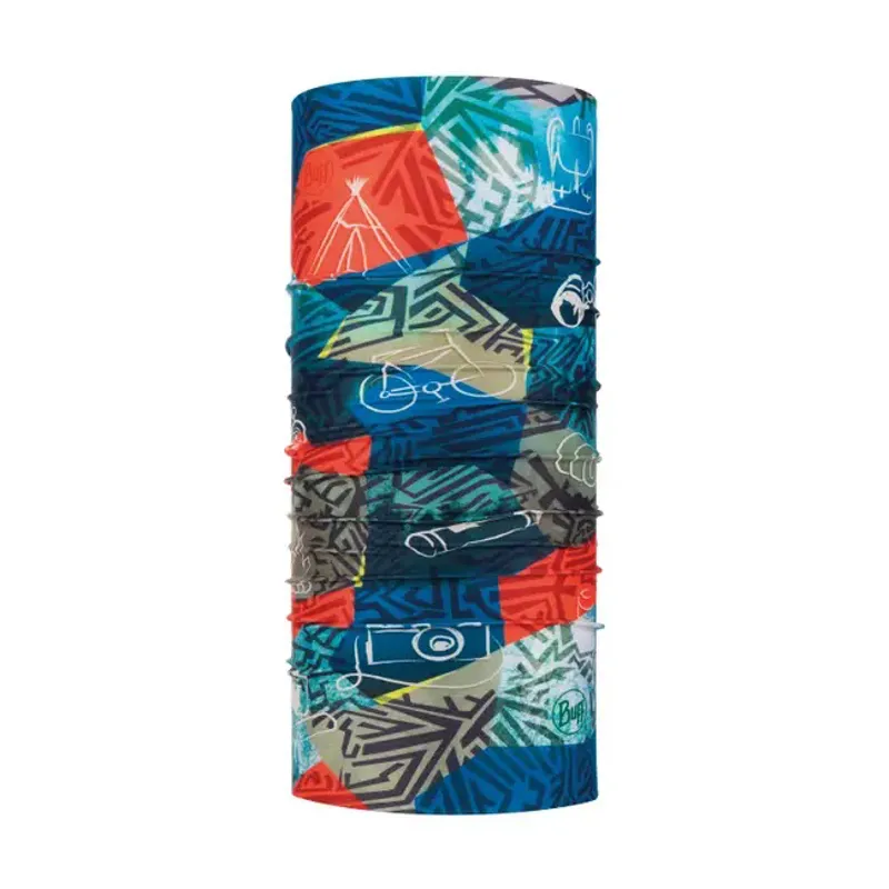 Buff Coolnet UV+ Neckwear in Stony Multi