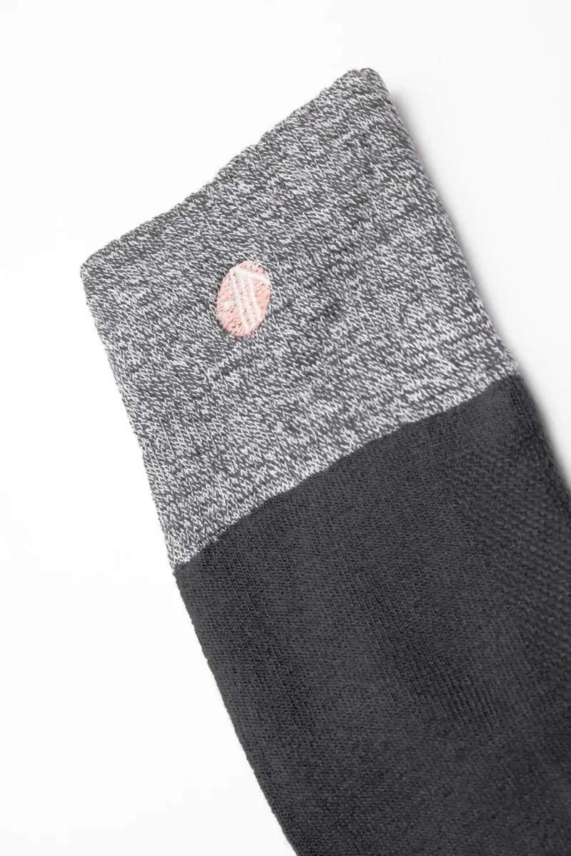 Acai Bamboo Hiking Socks Womens in Charcoal-2