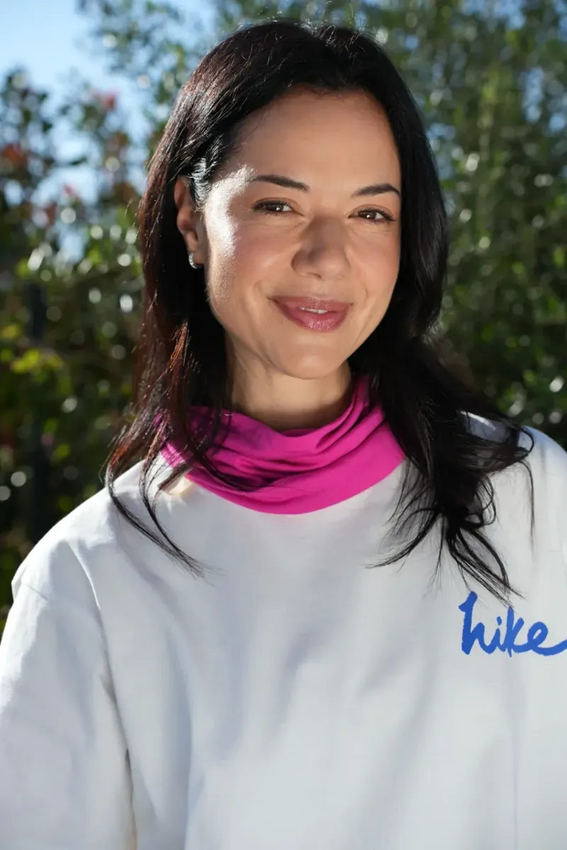 Acai Hike Hike Hike Graphic Tee Womens in Off White-8