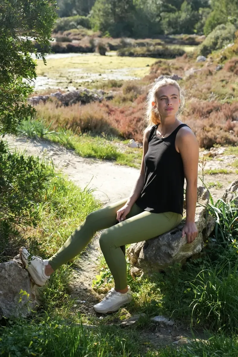 Acai MAX Stretch Skinny Outdoor Trousers Womens in Olive-4