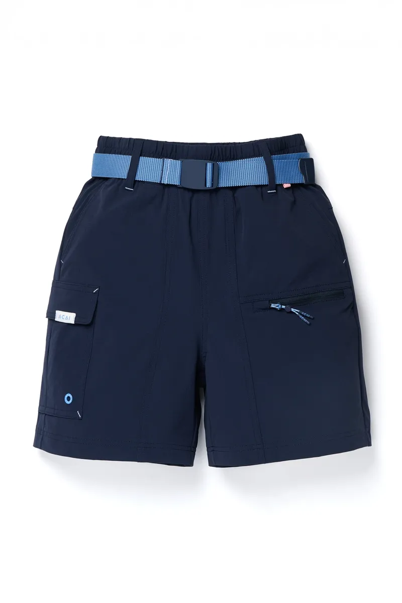 Acai Trail Blaze Women's Shorts in Deep Navy-6