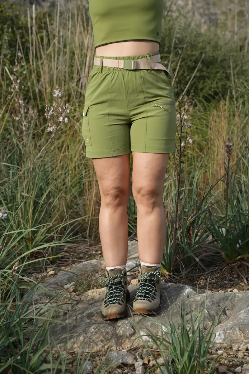 Acai Trail Blaze Women's Shorts in Olive