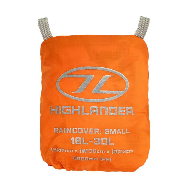 Highlander Ducks Back Raincover Small 18-30L in Orange-2