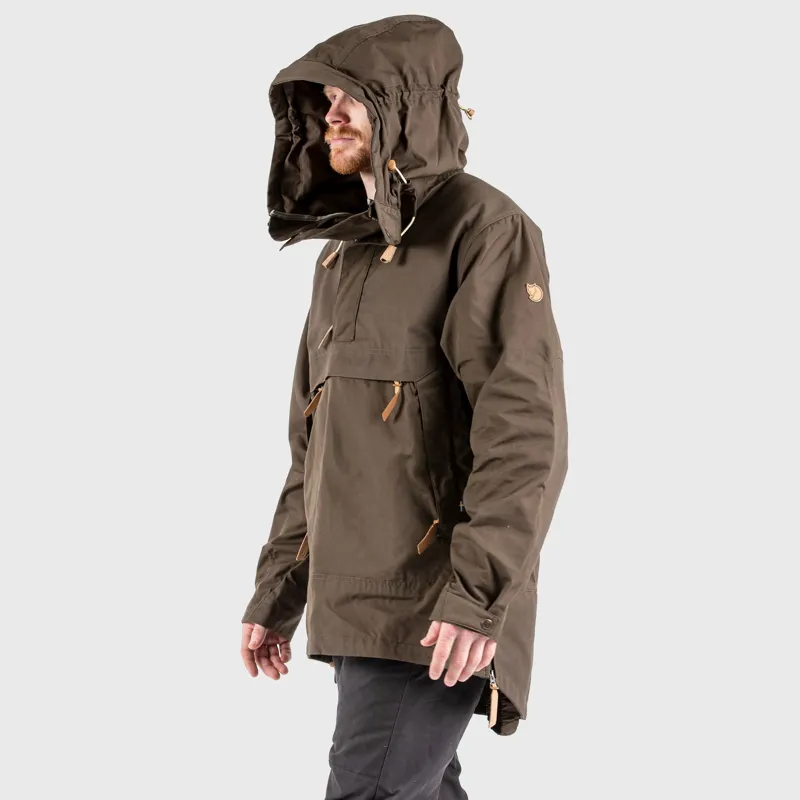 Fjallraven No. 8 Anorak Mens in Dark Olive-4
