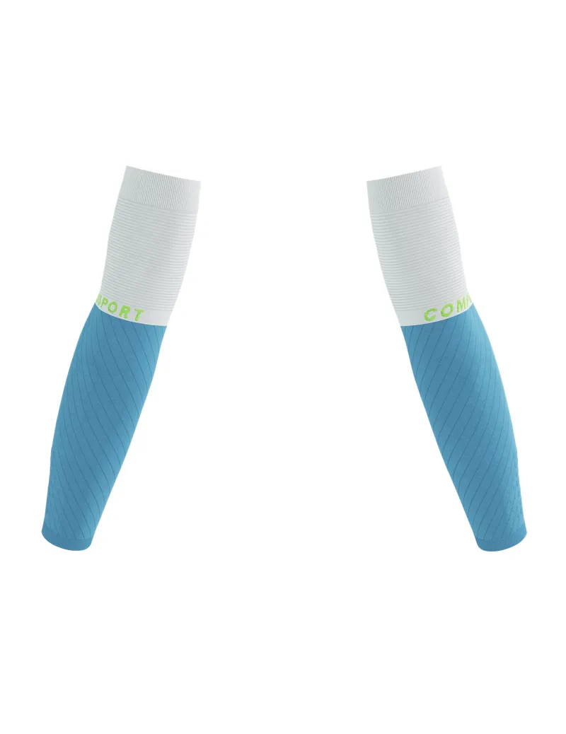 Compressport ArmForce in Norse Blue/Neon Green