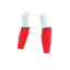 CompresSport ArmForce Ultralight Sleeves in White/Fluo Red