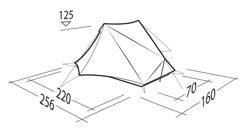 Robens Via 1 UL Tent in Orange-7