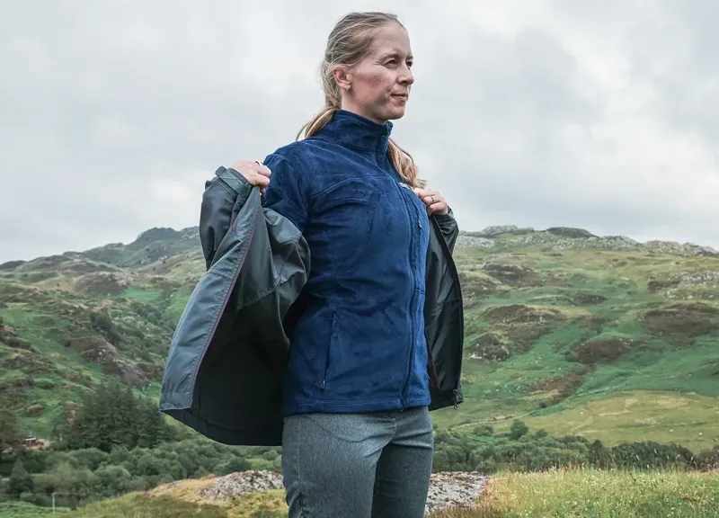 Paramo Bentu Plus Fleece Jacket Womens in Elderberry-10