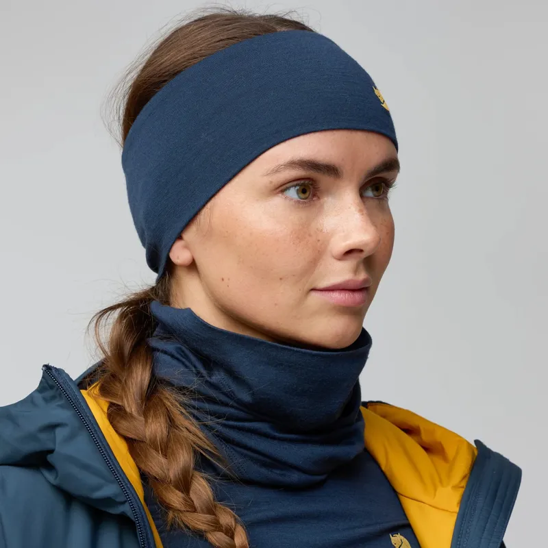 Fjallraven Bergtagen Merino Headband Unisex in Black-4