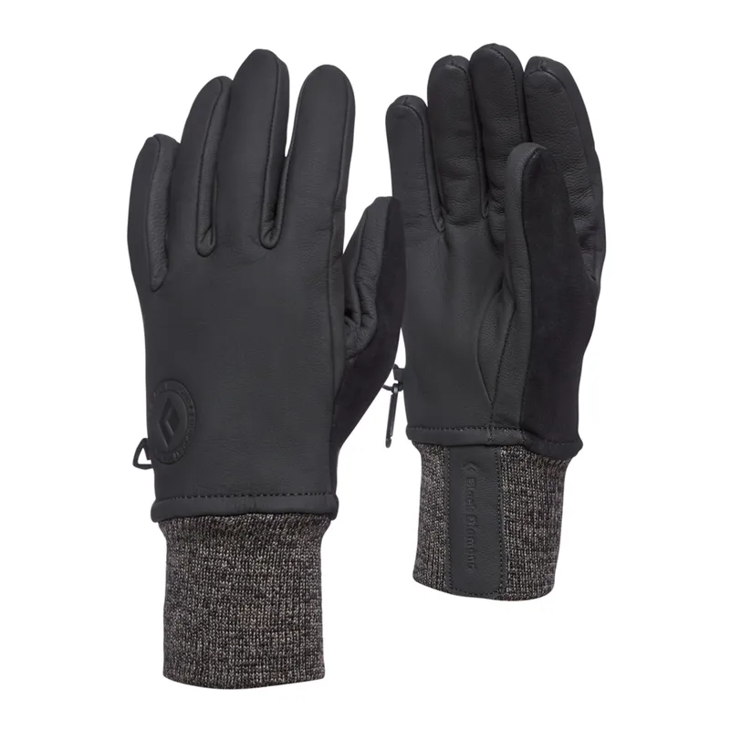 Black Diamond Dirt Bag Gloves in Black/Black