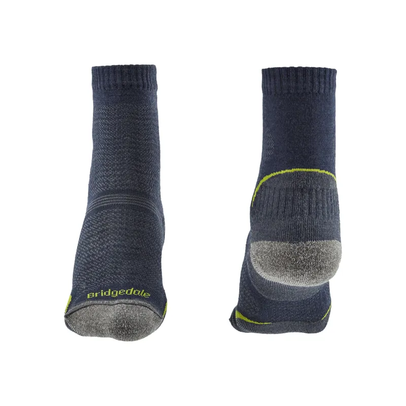 Bridgedale Hike Ultralight Merino 3/4 Crew Womens Socks in Denim-1