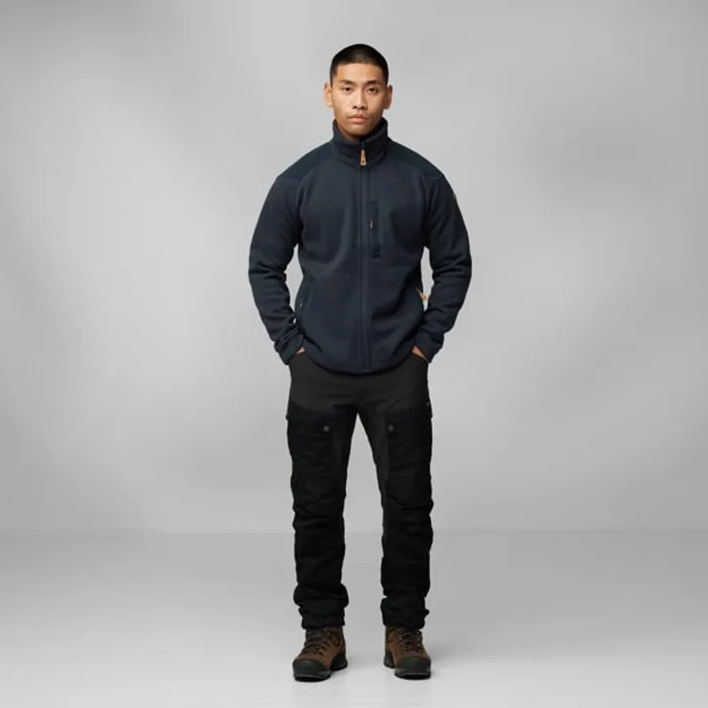 Fjallraven Buck Fleece Mens in Grey/Melange-5