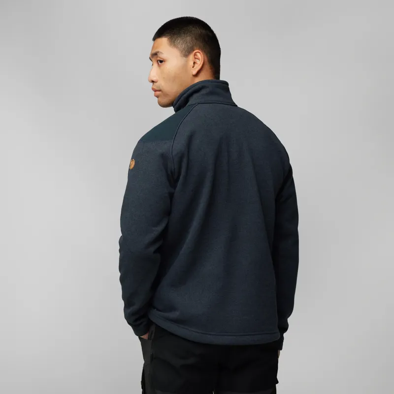 Fjallraven Buck Fleece Mens in Dark Navy-4