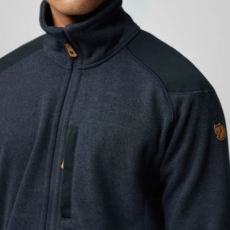 Fjallraven Buck Fleece Mens in Dark Navy-5