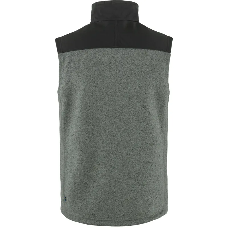 Fjallraven Buck Fleece Vest Mens in Grey/Melange-1