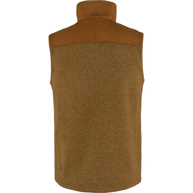 Fjallraven Buck Fleece Vest Mens in Chestnut-1