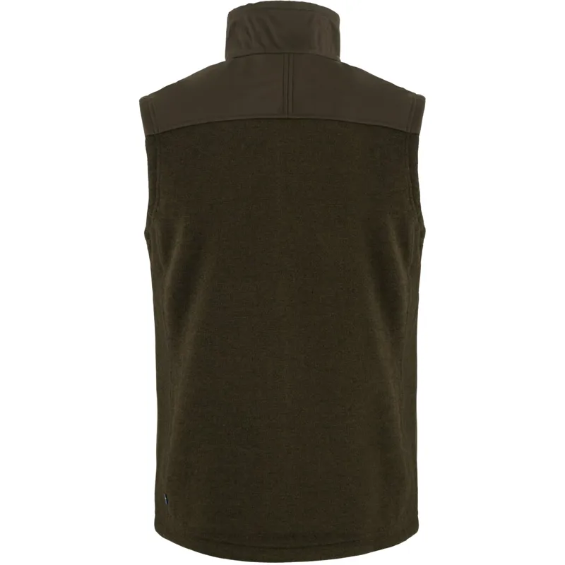 Fjallraven Buck Fleece Vest Mens in Dark Olive-1