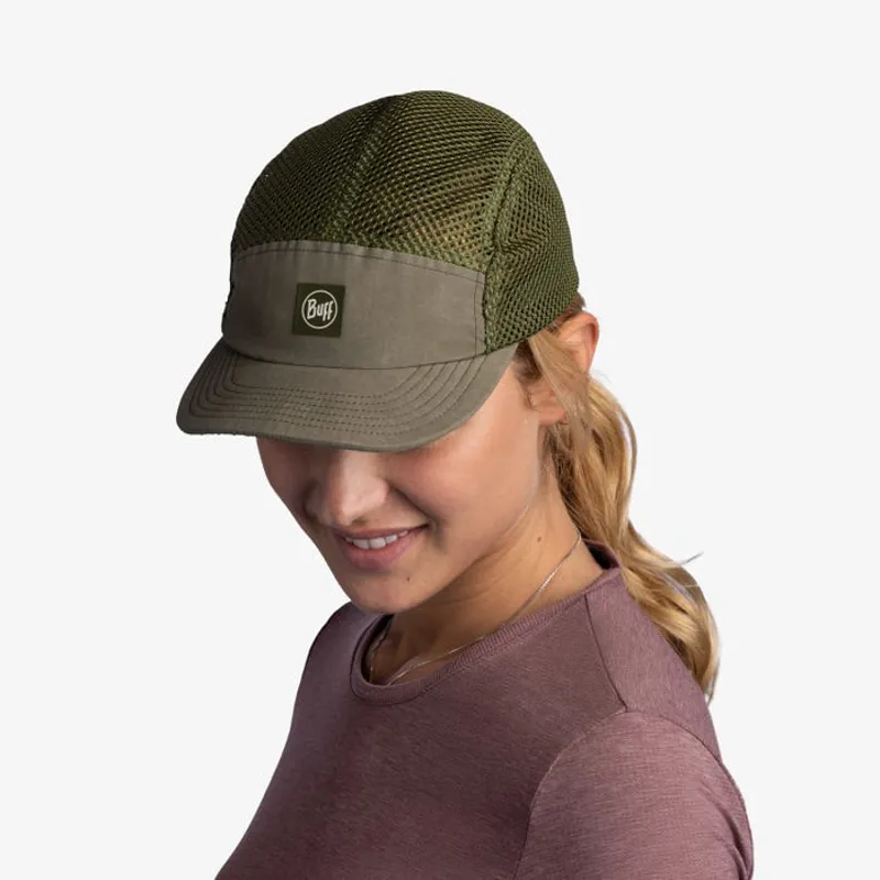 Buff 5 Panel Air Cap in Saret Green-2