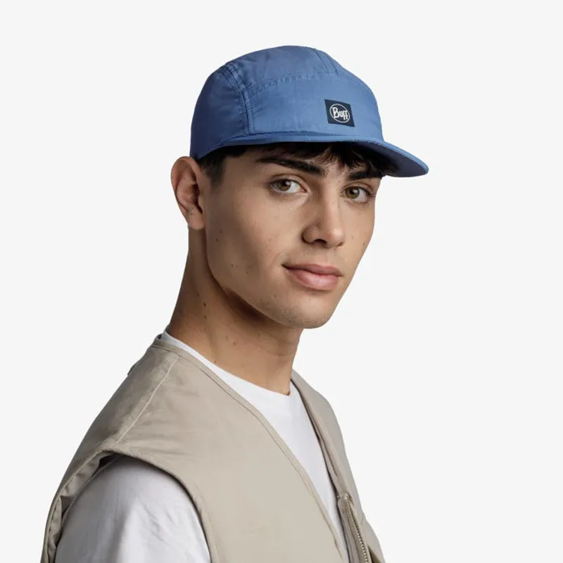 Buff 5 Panel Explore Cap in Slen Denim-2