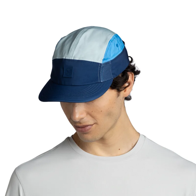 Buff 5 Panel Go Cap in Domus Dark Denim-3