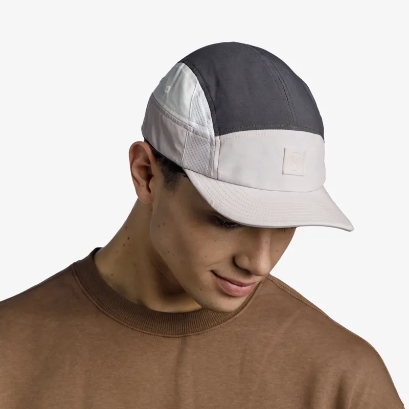 Buff 5 Panel Go Cap in Domus Grey-4