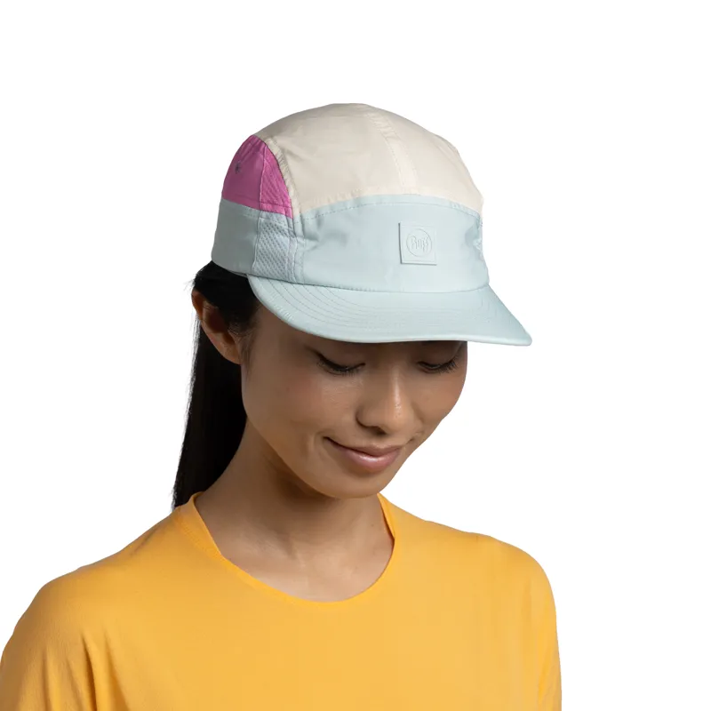 Buff 5 Panel Go Cap in Domus Seagrove Green-2