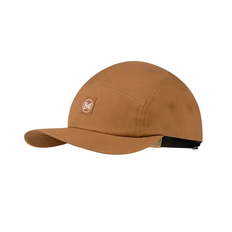 Buff 5 Panel Venture Cap in Solid Camel