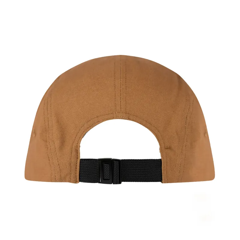 Buff 5 Panel Venture Cap in Solid Camel-1