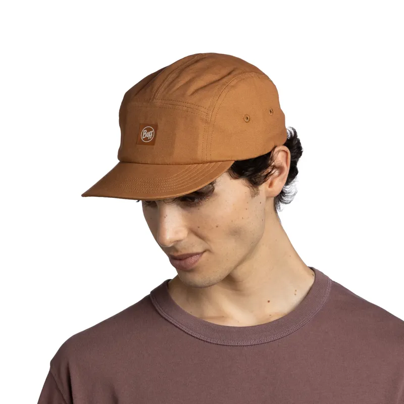 Buff 5 Panel Venture Cap in Solid Camel-3