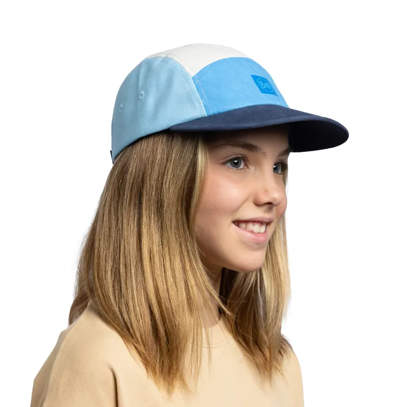 Buff 5 Panel Venture Cap Kids in Colart Azure-3