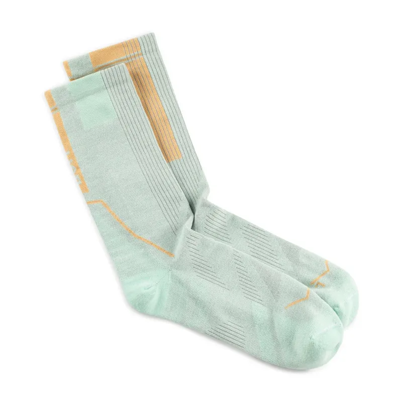 Buff Coolnet Crew Socks Unisex in Seagrove Green-1