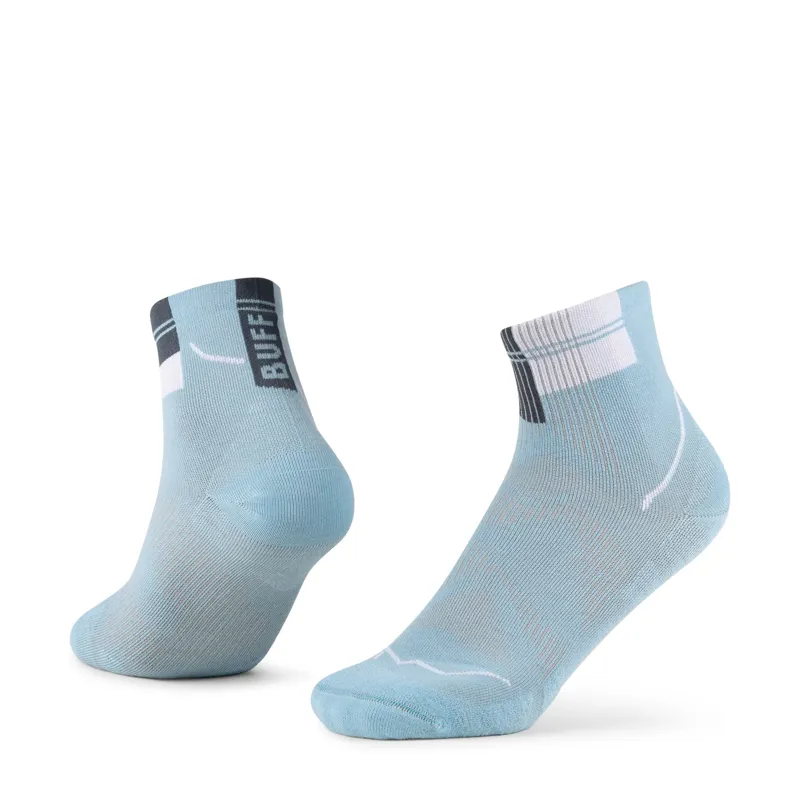 Buff Coolnet Quarter Socks in Dusty Blue