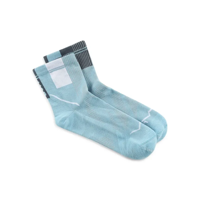 Buff Coolnet Quarter Socks in Dusty Blue-1