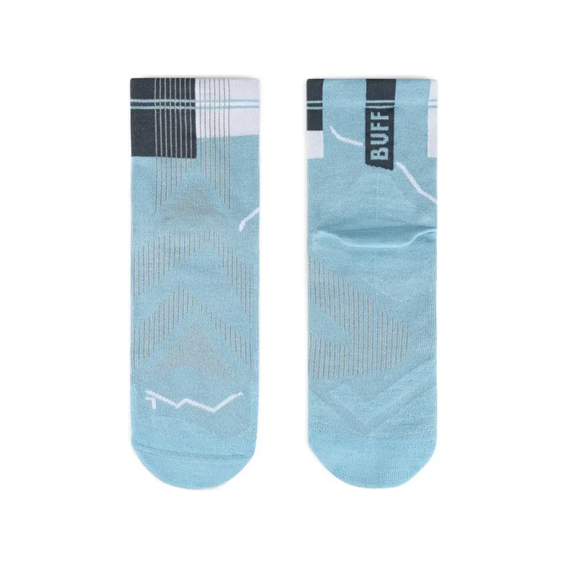 Buff Coolnet Quarter Socks in Dusty Blue-2