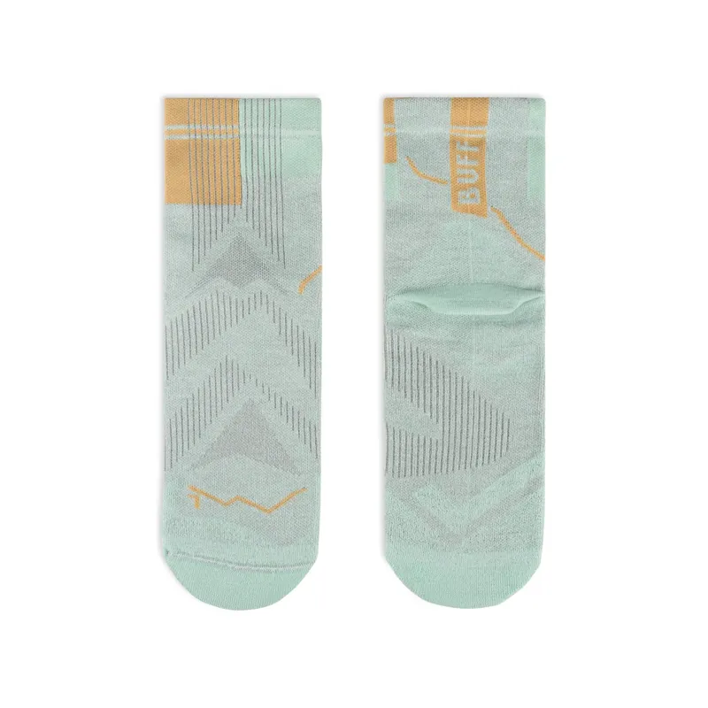 Buff Coolnet Quarter Socks in Seagrove Green-2