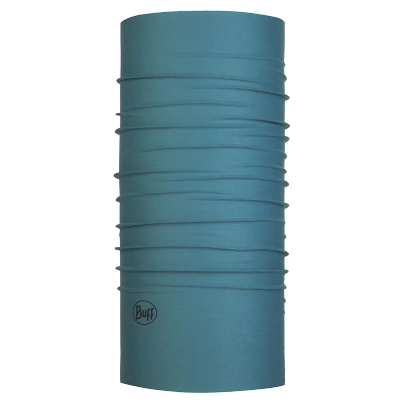 Buff Coolnet UV Neckwear in Solid Stone Blue
