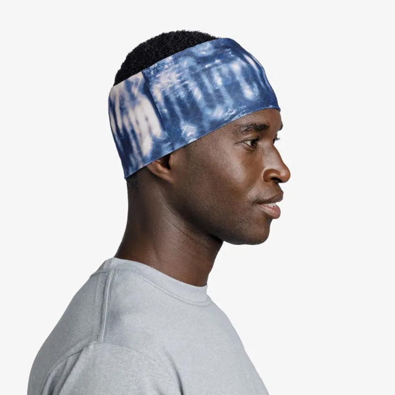 Buff Coolnet UV Wide Headband in Deri Blue-1