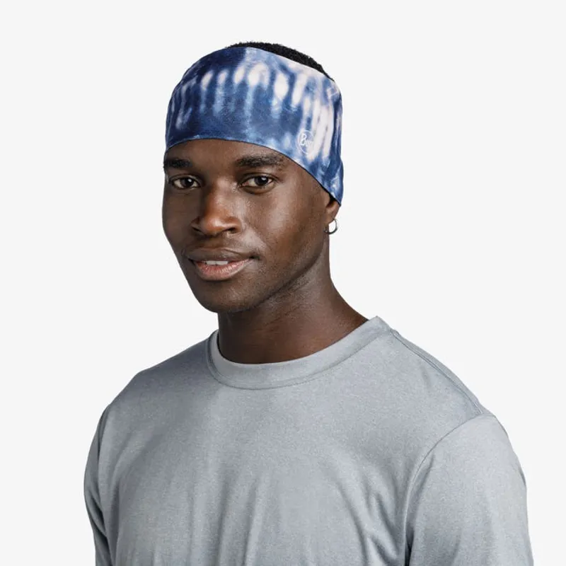 Buff Coolnet UV Wide Headband in Deri Blue-2