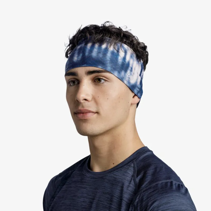 Buff Coolnet UV Wide Headband in Deri Blue-3