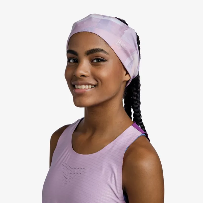 Buff Coolnet UV Wide Headband in Shane Orchid-1