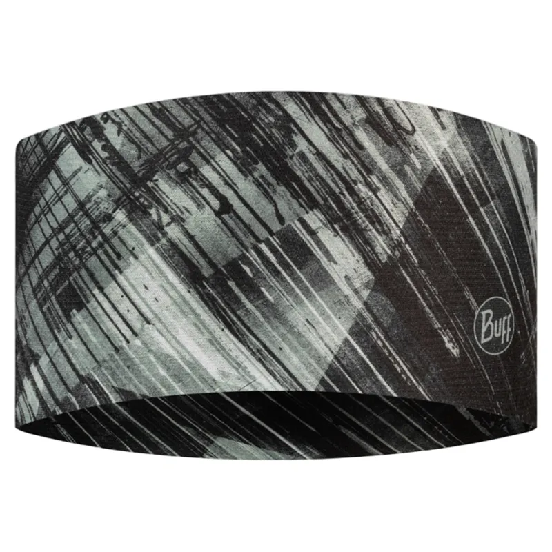 Buff Coolnet UV Wide Headband in Stal Grey