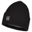 Buff Crossknit Beanie in Solid Black