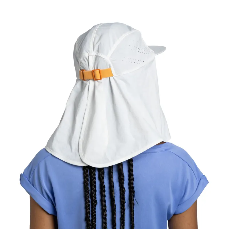 Buff Desert Cap in Solid White-11