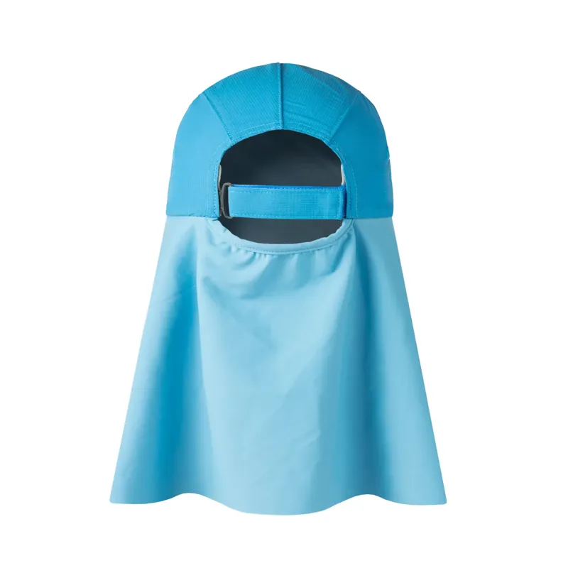 Buff Desert Cap Kids in Solid Azure-1