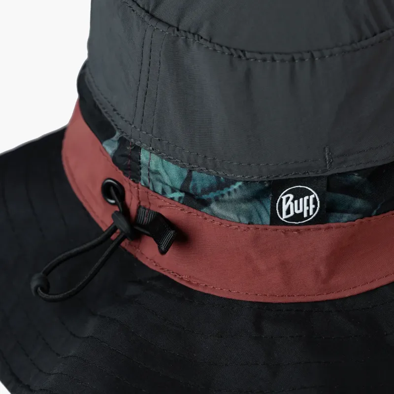 Buff Explore Booney Hat in Okisa Black-1