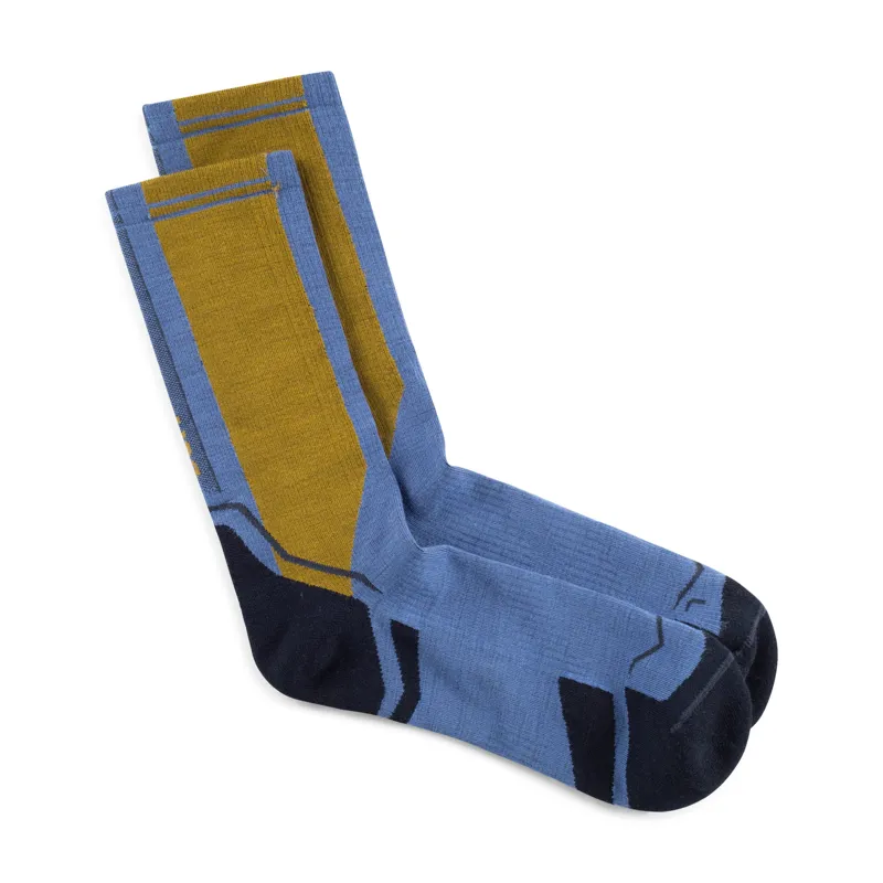 Buff Lightweight Merino Wool Crew Unisex Socks in Blue-1