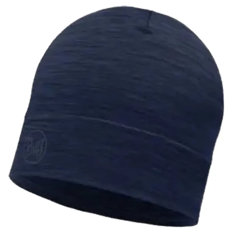 Buff Lightweight Merino Wool Hat in Solid Denim